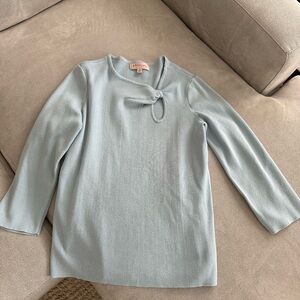 Elegant Light Blue Women's Top